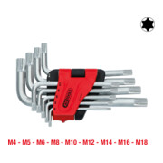 KS Tools RIBE®-Winkelstiftschlüssel-Satz, kurz, 9-tlg.-1