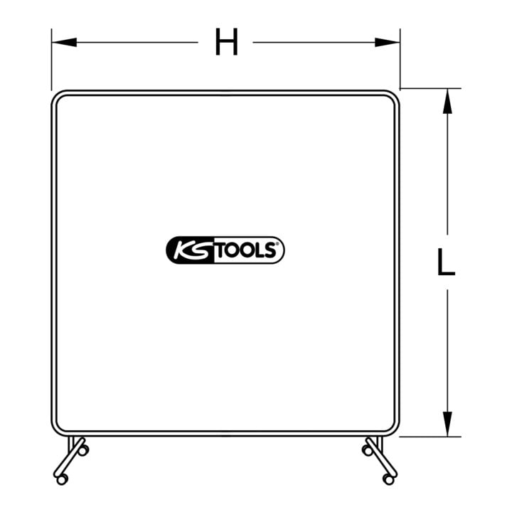 KS Tools Rideau de protection pour soudeur