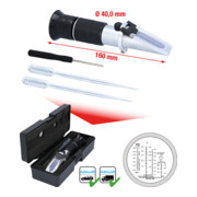 KS Tools Rifrattometro - strumento di controllo ottico per liquido batteria, antigelo e additivi AdBlue®