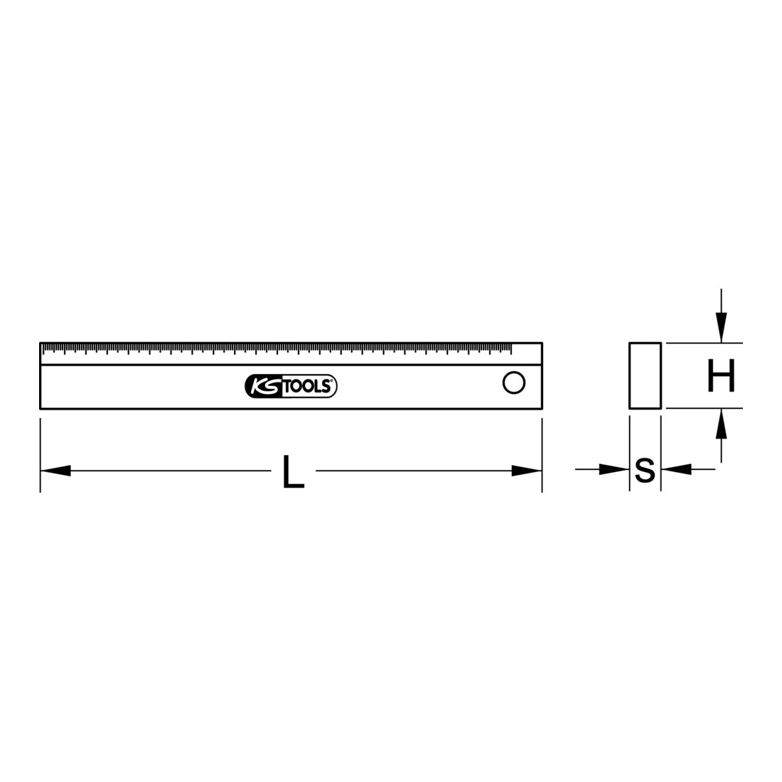 KS Tools Righello di precisione