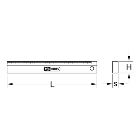 KS Tools Righello di precisione KS Tools