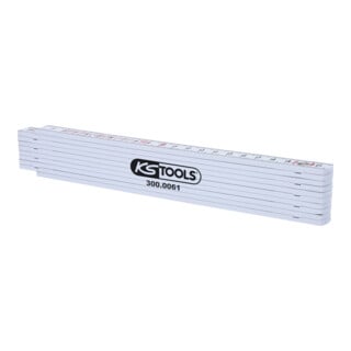 KS Tools Righello pieghevole in plastica, giallo, 2m