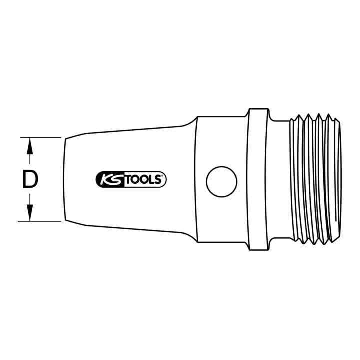 KS Tools Ring-Stanzeisen mit Gewindeaufnahme, Ø 3mm