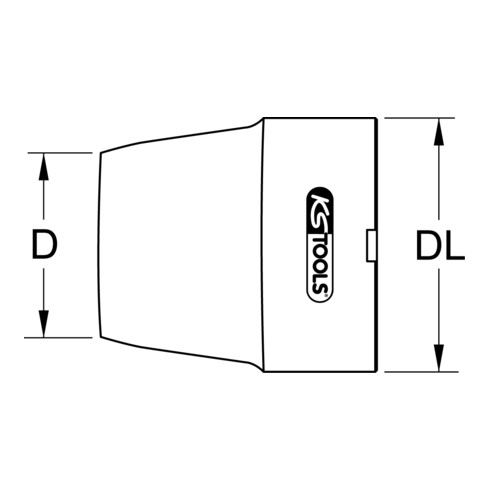 KS Tools Ring-Stanzeisen mit Spanndornaufnahme