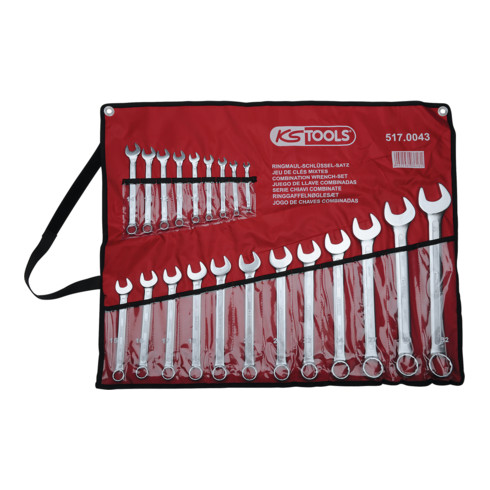 KS Tools Ringmaulschlüssel-Satz, abgewinkelt, 21-teilig, 6 - 32 mm