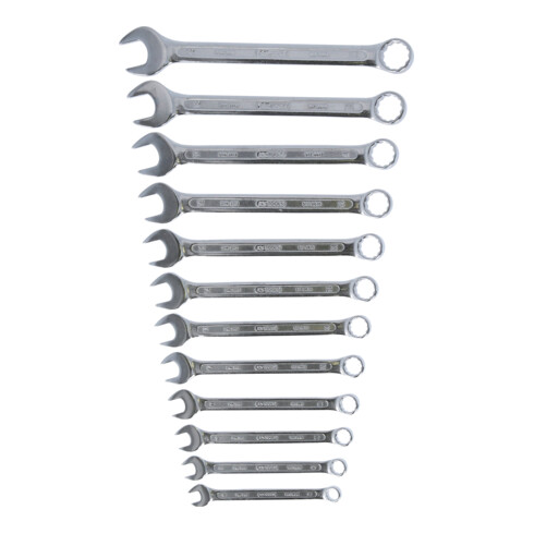 KS Tools ringsteeksleutelset, haaks, 12 dlg. 8-19 mm
