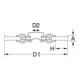 KS Tools roestvrijstalen ronde borstel 0.5mm-3