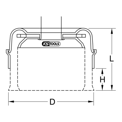 KS Tools roestvrijstalen draadborstel 0,5mm staal geknoopt draad