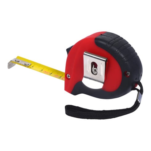 KS Tools rolbandmaat met slot, zwart-rood