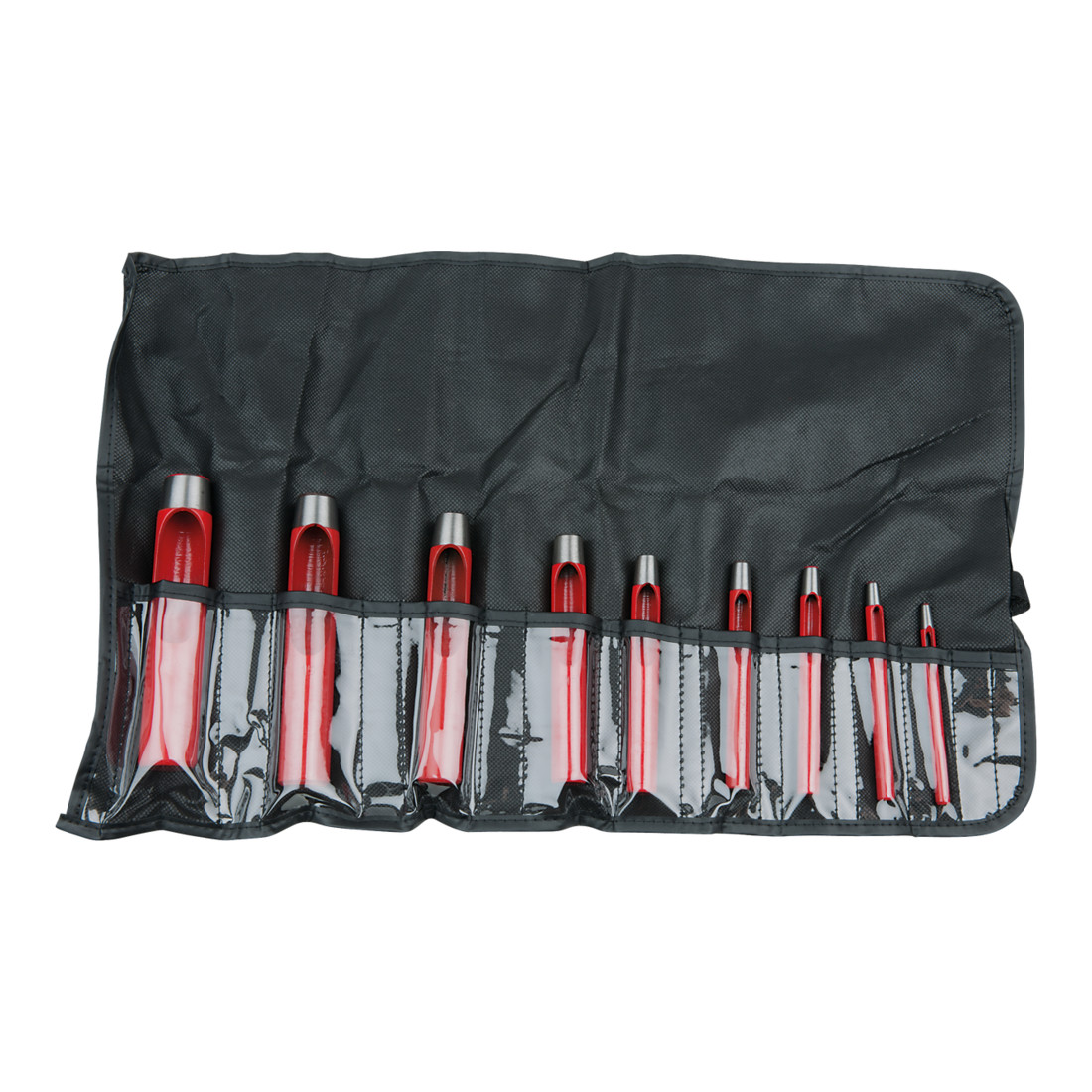 KS Tools ronde ponsen set, 9 stuks 3-22 mm