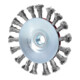 KS Tools Rostfreie Kegelform-Stahldrahtrundbürste, 0,5mm, Ø 115mm-1
