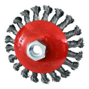 KS Tools Rostfreie Kegelform-Stahldrahtrundbürste, 0,5mm, Ø 115mm-4