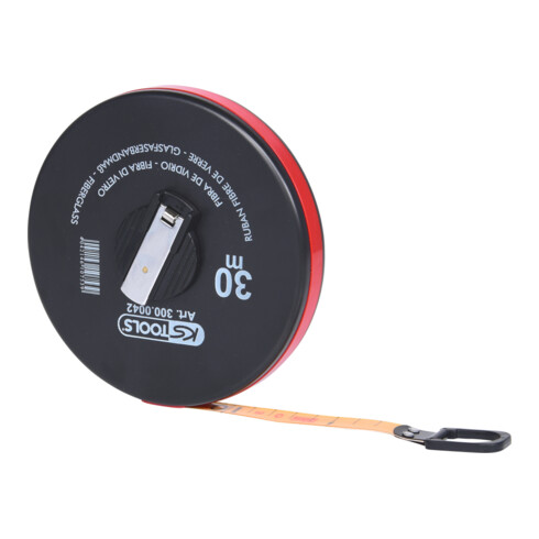 KS Tools Rotella metrica con nastro in plastica, 30m