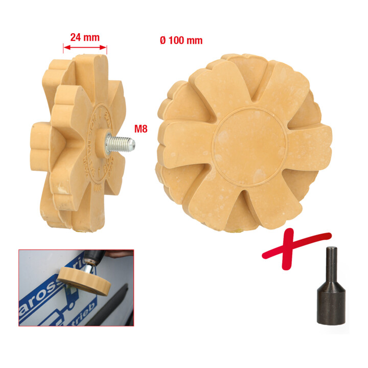 KS Tools rubber gumplaat met bladen 20 mm