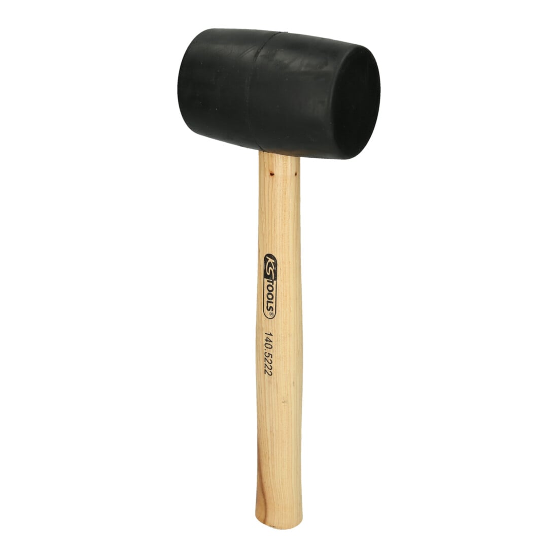 KS Tools rubberen hamer met essen steel
