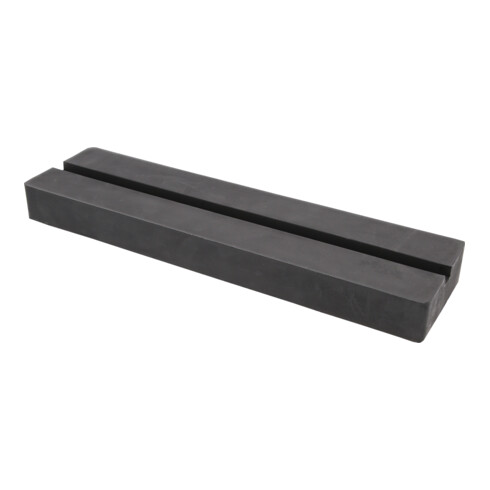 KS Tools Rubberonderlegger 09 met groef voor hefbruggen, 373 x 100 x 35 mm