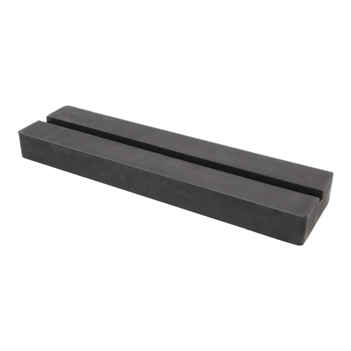 KS Tools Rubberonderlegger 09 met groef voor hefbruggen, 373 x 100 x 35 mm
