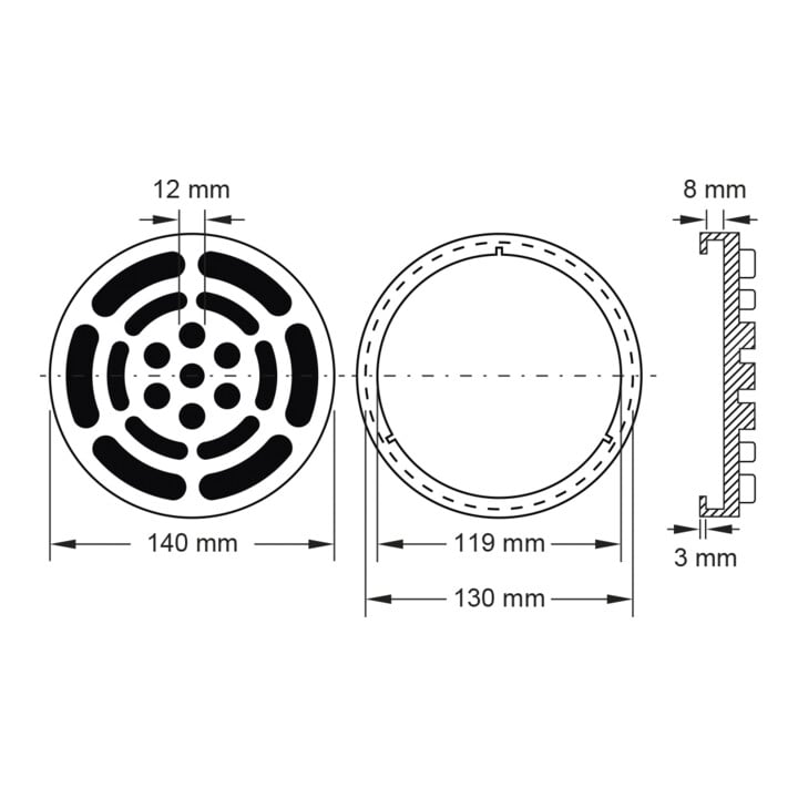 KS Tools Rubberschotel 05 voor Twin Busch hefbruggen, Ø 140 mm