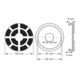 KS Tools Rubberschotel 06 voor Ravaglioli / Sirio / Space hefbruggen, Ø 100 mm