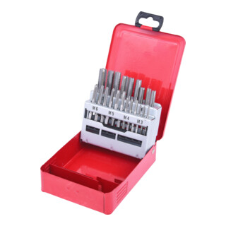 KS Tools Rubinetti manuali M HSS, valigetta in lamiera d'acciaio 21pz.,M3-M12