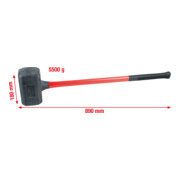 KS Tools Rückschlagfreier Schonhammer, XL-2