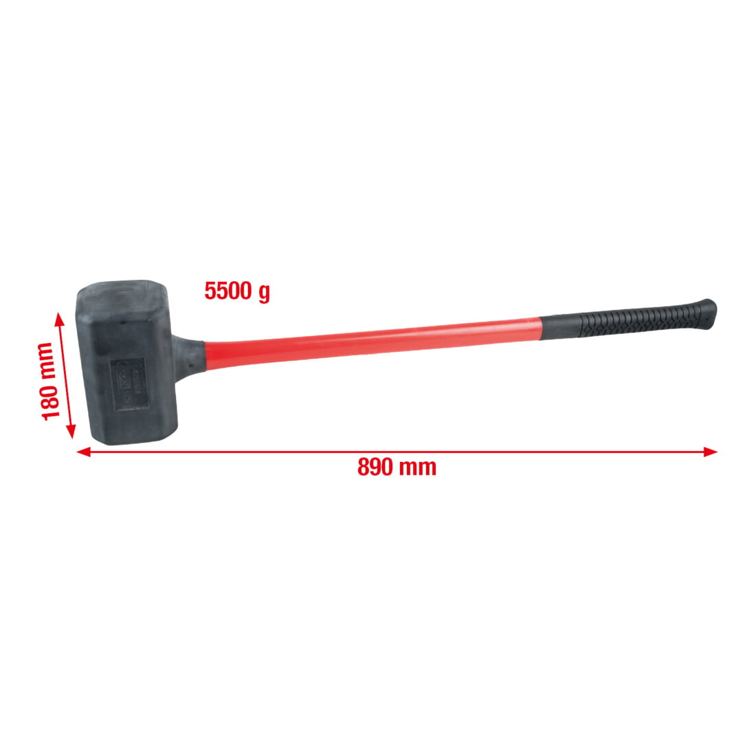 KS Tools Rückschlagfreier Schonhammer, XL