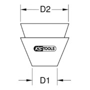 KS Tools Rundkeil, 8x9mm-4