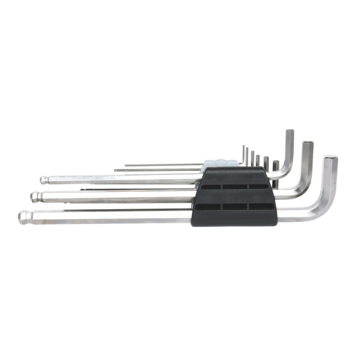 KS Tools RVS inbussleutelset XL, 9-delig