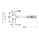 KS Tools RVS monteurshamer met glasvezel handvat, 340g