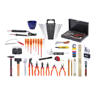 KS Tools Sacoche d'outils d'électricien - nylon, 132 pcs.