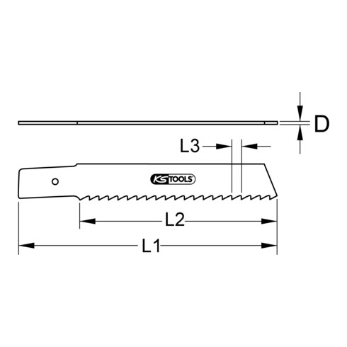 KS Tools Säbelsägeblatt Rems, HSS-Bi-Metall, 300mm, 1,8mm, 5er Pack