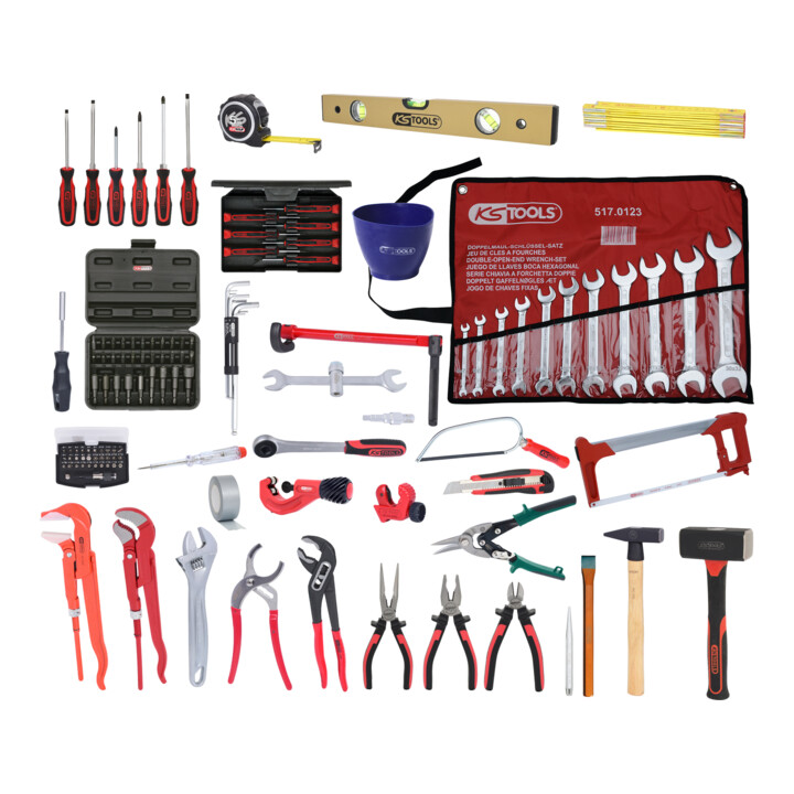 KS Tools Sanitär-Premium-Werkzeug-Satz, 120-teilig