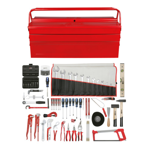 KS Tools Sanitär-Premium-Werkzeug-Satz, in Metallkiste, 116-teilig