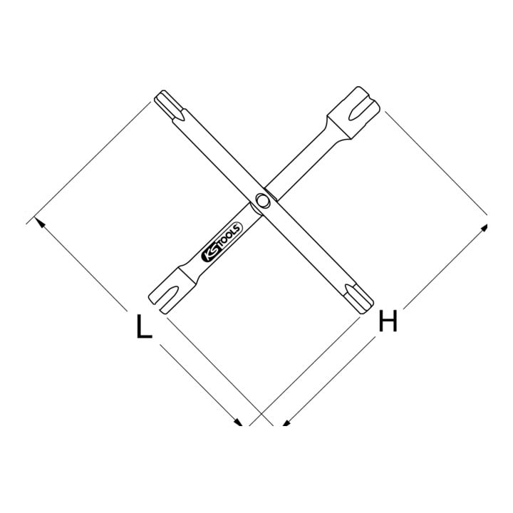KS Tools sanitaire kruissleutel, 10 functies