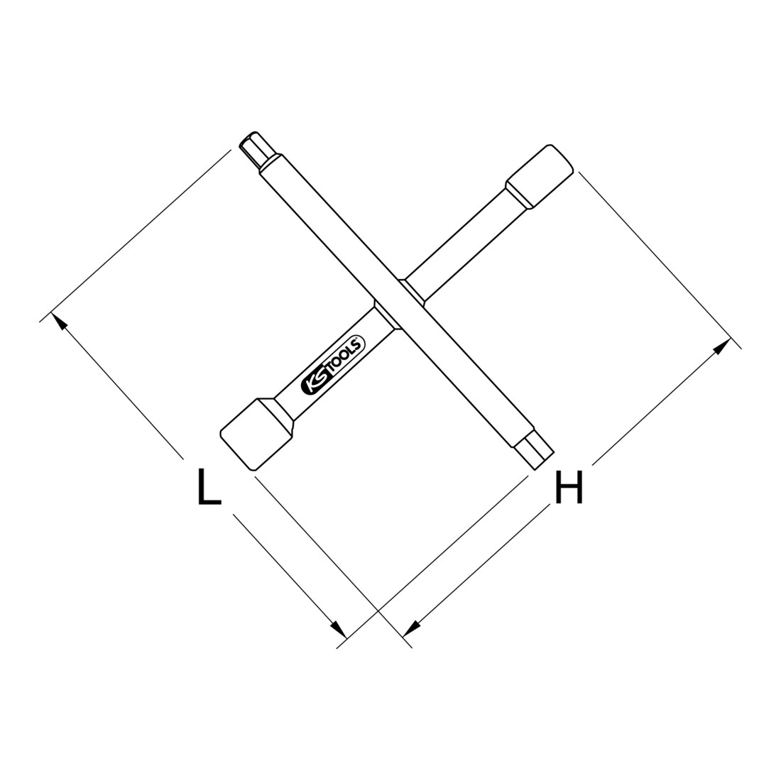 KS Tools sanitaire kruissleutel, 7 functies