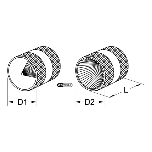KS Tools Sbavatore interno ed esterno KS Tools