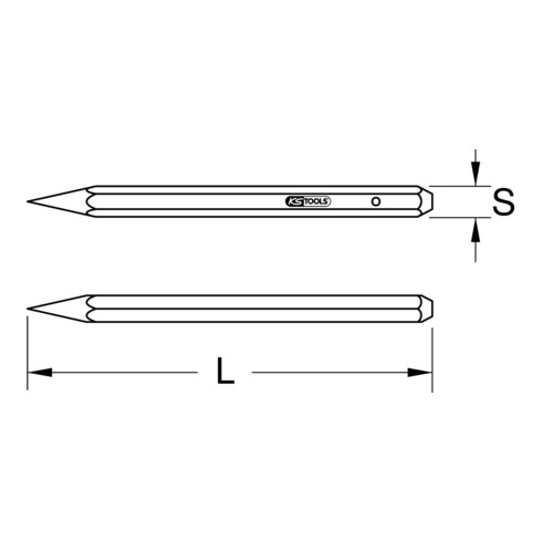 KS Tools Scalpello a punta BRONZEplus