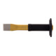 KS Tools Scalpello piatto con impugnatura di protezione, ovale-1