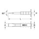 KS Tools Scalpello piatto con impugnatura di protezione, ovale-3
