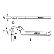 KS Tools scharnier haaksleutel met pen-3