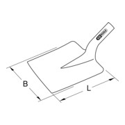 KS Tools Schaufel, viereckig, 250mm-3