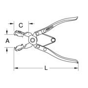 KS Tools Schlauchschellenzange, 200mm-4