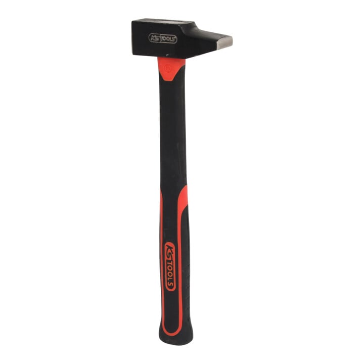 KS Tools Schlosserhammer, Fiberglasstiel, französische Form, 400g