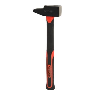 KS Tools Schlosserhammer, Fiberglasstiel, französische Form, 800g