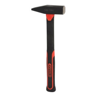 KS Tools Schlosserhammer mit Fiberglasstiel, 500g