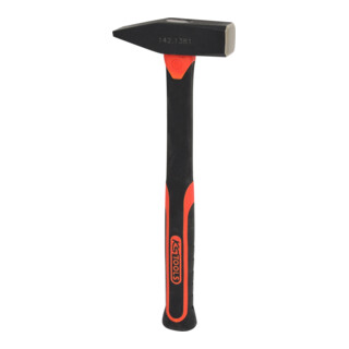 KS Tools Schlosserhammer mit Fiberglasstiel, 800g