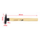 KS Tools Schlosserhammer mit Hickorystiel, 100g