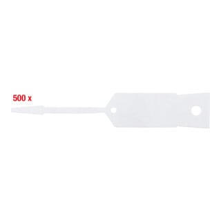 KS Tools Schlüsselanhänger, blanko, 500 Stück, weiß