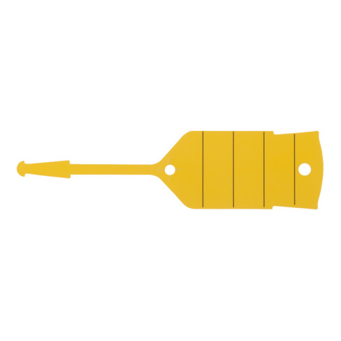 KS Tools Schlüsselanhänger mit Schlaufe, gelb, 500 Stück