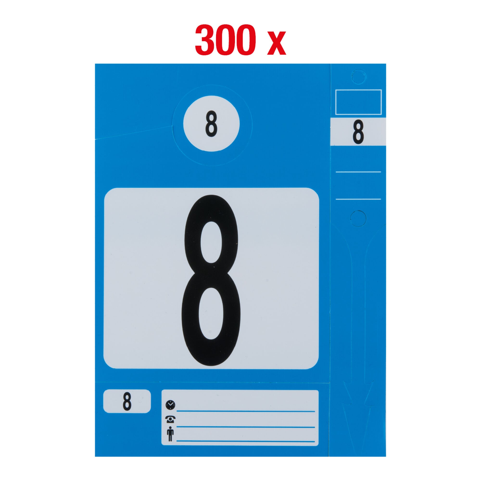 KS Tools Schlüsselanhänger-Set, blau, 300 Stück
